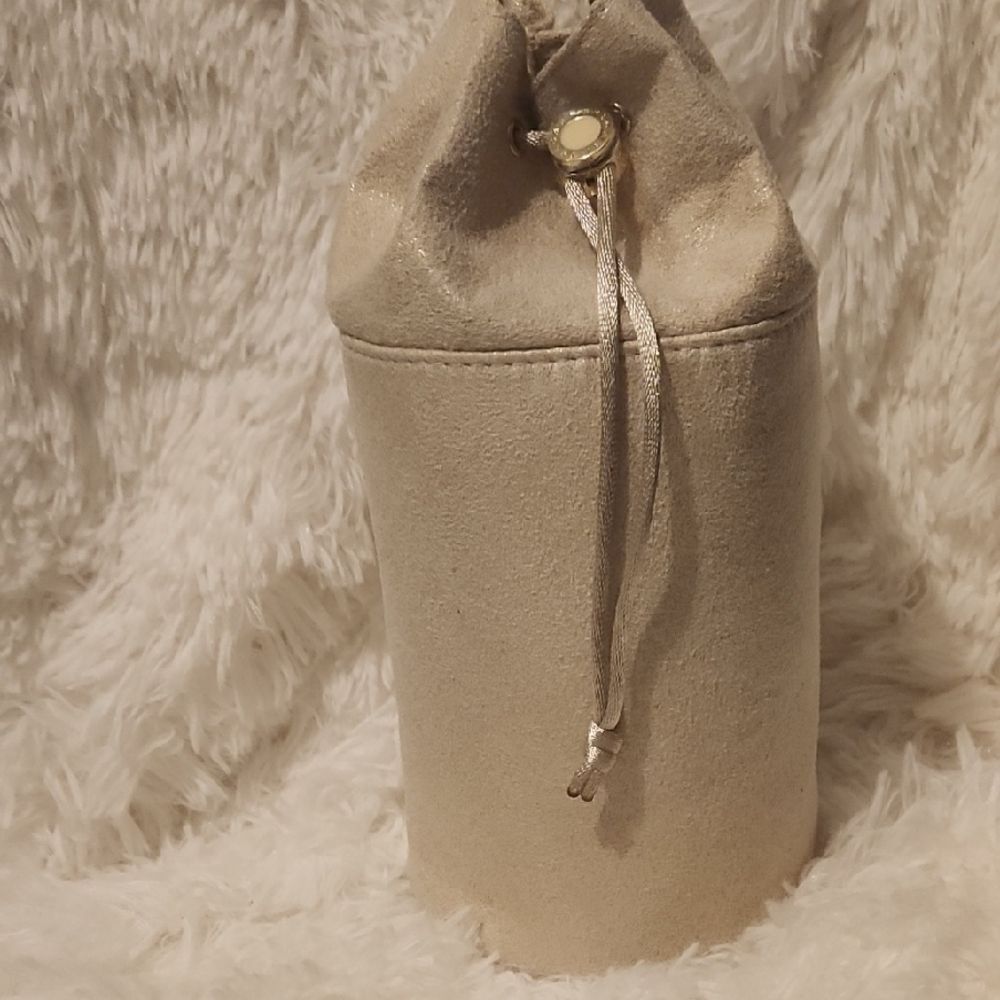 Bvlgari Cream Drawstring Bag